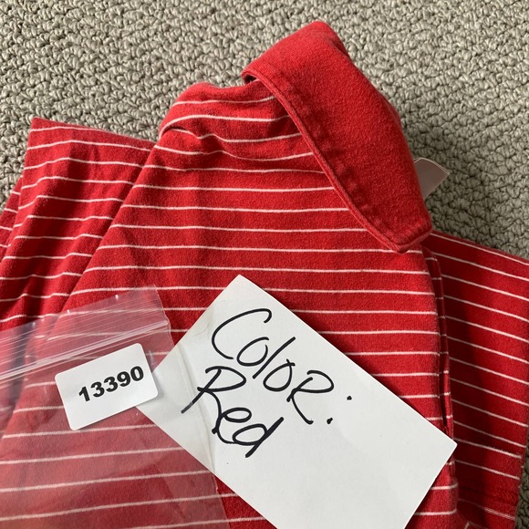 Brooks‎ Brother 346 Mens Polo Shirt Size XL Red/White Striped Short Sleeves - Picture 11 of 11